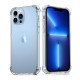 Силіконовий протиударний чохол панель + скло 9Н на Iphone 13 pro прозорий Case (545645646)