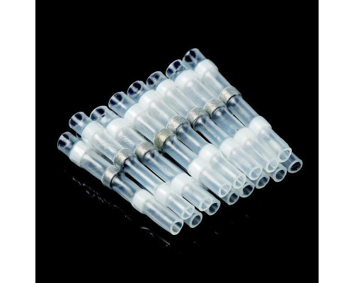 Термозбіжна гільза з припоєм PR термоусадка 0.25-0.34 мм² 70 шт Білий (C050945-70)