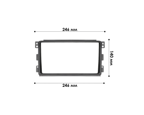 Перехідна рамка 9 Lesko для Smart ForTwo 2007-2010 7079 Перехідна рамка 9 Lesko для Smart ForTwo 2007-2010 7079