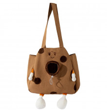 Сумка-переноска для котів та собак No Brand Сookies 2404SXMJ3153 38х41 см Brown 13143-84841