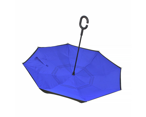 Жіноча парасолька навпаки Lesko Up-Brella Синій Жіноча парасолька навпаки Lesko Up-Brella Синій