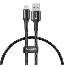 Зарядка USB кабель Bаseus для синхронізації і зарядки iPhone Apple Lightning led підсвічуванням 2 м Чорний