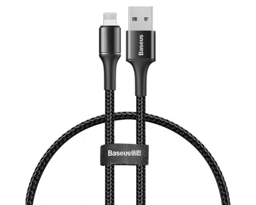 Зарядка USB кабель Bаseus для синхронізації і зарядки iPhone Apple Lightning led підсвічуванням 2 м Чорний Зарядка USB кабель Bаseus для синхронізації і зарядки iPhone Apple Lightning led підсвічуванням 2 м Чорний