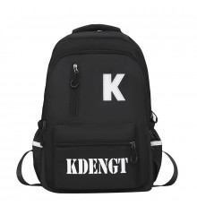 Рюкзак підлітковий No Brand 5504 45х33 см Black 13084-84497