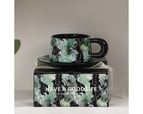 Кавовий набір Qinglan Ruomeng 250 мл Black-Green 13151-83891