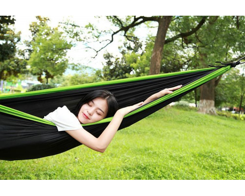 Гамак туристичний двомісний підвісний Camp 270x140 см Чорний (C051060)