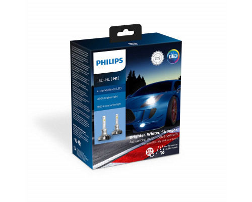 Комплект діодних ламп PHILIPS 11258XUX2 H1 X-tremeUltinon +200% 5800K Комплект діодних ламп PHILIPS 11258XUX2 H1 X-tremeUltinon +200% 5800K