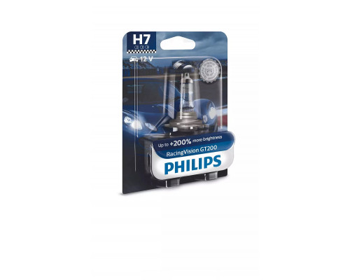 Автолампа PHILIPS 12972RGTB1 H7 55W 12V RacingVision GT200 +200% B1 Автолампа PHILIPS 12972RGTB1 H7 55W 12V RacingVision GT200 +200% B1