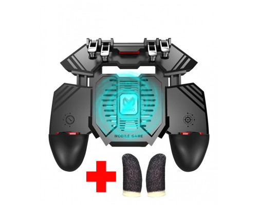 Бездротовий геймпад-тригер для смартфонів 1200 mAh Sandy Union PUBG Mobile AK77 + напальчники Бездротовий геймпад-тригер для смартфонів 1200 mAh Sandy Union PUBG Mobile AK77 + напальчники