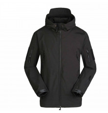 Тактична куртка Soft Shell No Brand A001 M Чорний (4255-12320)