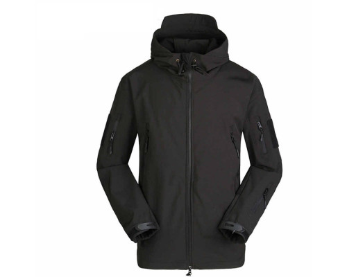 Тактична куртка Soft Shell Lesko A001 M Чорний (4255-12320) Тактична куртка Soft Shell Lesko A001 M Чорний (4255-12320)