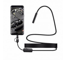 Цифровий ендоскоп No Brand CWa 3 в 1 камера micro USB/USB/Type-C 5 мм гнучкий 5 м (74050518)
