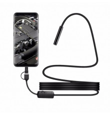 Цифровий ендоскоп No Brand CWa 3 в 1 камера micro USB/USB/Type-C 5 мм гнучкий 5 м (74050518)