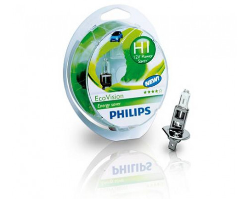 Автолампа PHILIPS 12258ECOS2 55W 12V P14, 5s H1 EcoVision Автолампа PHILIPS 12258ECOS2 55W 12V P14, 5s H1 EcoVision