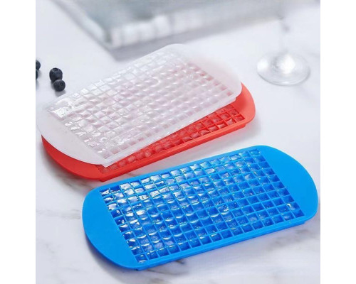 Набір силіконових форм для льоду Ice Кубики 160 комірок 23х12 см 2 шт Червоно-синій (C051361-51362)