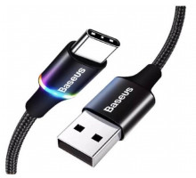 USB Type-C кабель BASEUS з led підсвічуванням 50 см Чорний