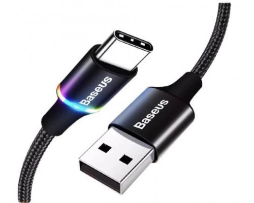 USB Type-C кабель BASEUS з led підсвічуванням 50 см Чорний USB Type-C кабель BASEUS з led підсвічуванням 50 см Чорний