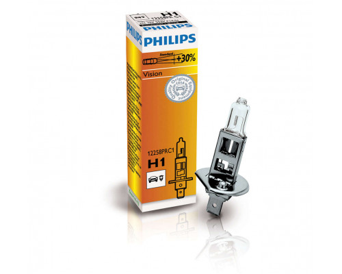 Автолампа PHILIPS 12258PRC1 H1 55W 12V P14,5s Premium Автолампа PHILIPS 12258PRC1 H1 55W 12V P14,5s Premium
