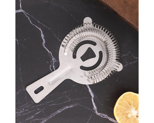 Стрейнер для бару ТМ сито для коктейлів 140х93 мм Сріблястий (С051372)