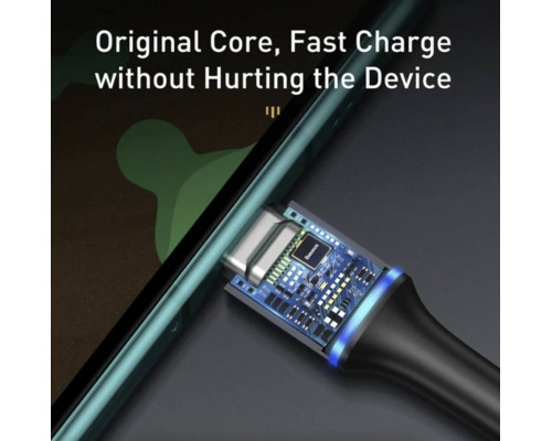 Зарядка USB кабель Bаseus для синхронізації і зарядки Android і інших пристроїв USB Type-C з led підсвічуванням 2 м Чорний Зарядка USB кабель Bаseus для синхронізації і зарядки Android і інших пристроїв USB Type-C з led підсвічуванням 2 м Чорний