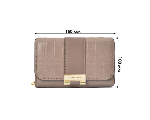 Жіночий гаманець Eastern STAR C319-3A 15х10 см Latte 13198-84701
