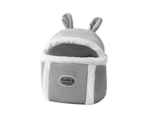 Рюкзак-перенесення Hippie dog 2308SXMJ2582HA10 Gray S Кролик 13136-84826