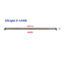 Світлодіодна фара AllLight E-144W однорядна 46chip OSRAM 3535 spot 9-30V