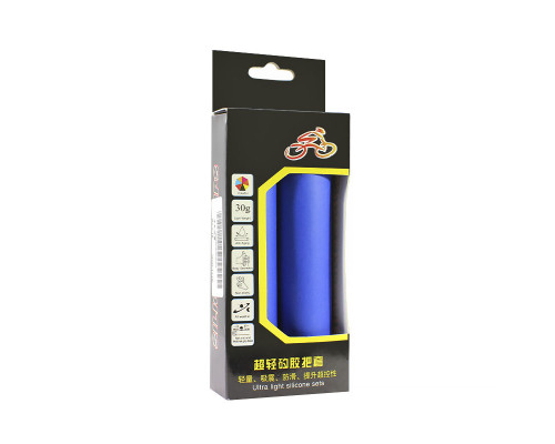 Силіконові грипси West Biking 0804040 Синій Силіконові грипси West Biking 0804040 Синій