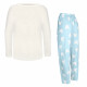 Жіноча піжама Lesko Mickey Mouse White + Blue M домашній костюм