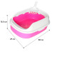 Туалет для кішок з лопаткою Taotaopets 226611 Pink 40х29х13.5 см