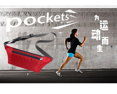 Сумка для бігу на пояс RunBag Водонепроникна 31х11см Red (335355212)