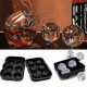 Форма для льоду силіконова Ice Куля 6 комірок 18,5x12,5x4,6 см Чорний (C051355)