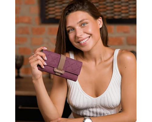 Жіночий гаманець Prettyzys PT18-989 19х10,5 см Червоний 13183-83846