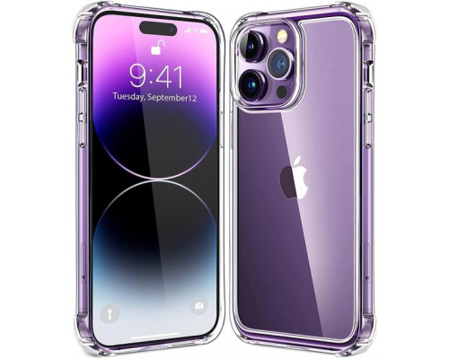 Силіконовий протиударний чохол панель + скло 9Н на Iphone 14 Pro Max прозорий Case (5747457457) Силіконовий протиударний чохол панель + скло 9Н на Iphone 14 Pro Max прозорий Case (5747457457)