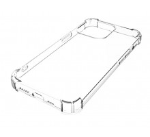 Силіконовий протиударний чохол панель + скло 9Н на Iphone 13 mini Case із захистом камери прозорий (543525645355)