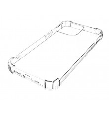 Силіконовий протиударний чохол панель + скло 9Н на Iphone 13 mini Case із захистом камери прозорий (543525645355)