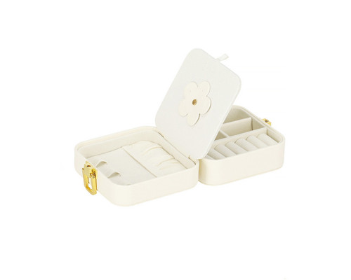 Скринька для прикрас із дзеркалом Casegrace SP-01194 9,5х5 см White 13162-83878