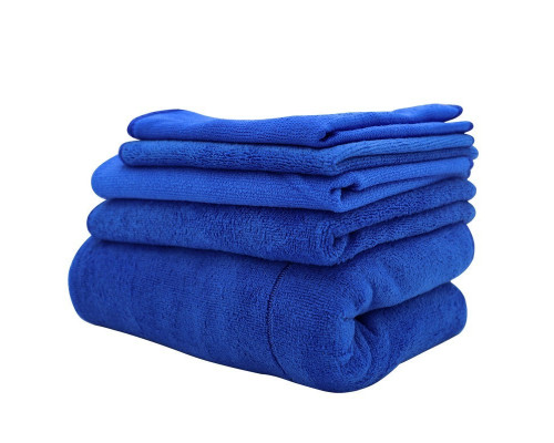 Набір мікрофібри двосторонньої Blur 30х30 см 10 шт Синій (С050527-10)