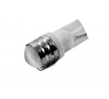 Світлодіодна лампа AllLight T10 1 діод LAS 2W W2, 1x9, 5d 12V з лінзою