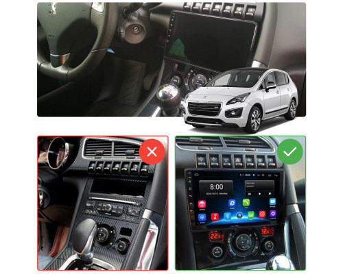 Штатна магнітола Lesko для Peugeot 5008 I Рестайлінг 2013-2016 екран 9 4/6b CarPlay Prime Штатна магнітола Lesko для Peugeot 5008 I Рестайлінг 2013-2016 екран 9 4/6b CarPlay Prime