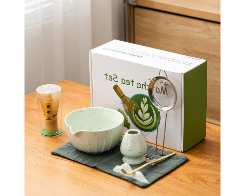 Набір для приготування чаю матчу No Brand Matcha 3125 Mint Green 7 предметів 13275-85683