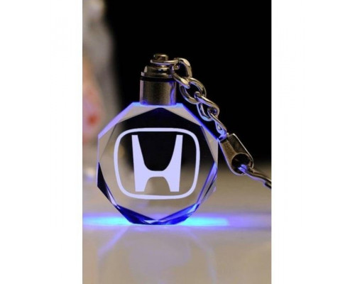 Брелок автомобільний на ключі GF Honda з підсвічуванням 11 см Прозорий (С051070)