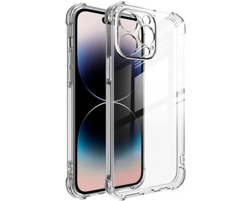 Силіконовий протиударний чохол панель + скло 9Н на Iphone 14 Pro із захистом камери прозорий Case (465645645) Силіконовий протиударний чохол панель + скло 9Н на Iphone 14 Pro із захистом камери прозорий Case (465645645)