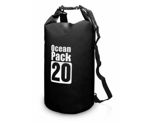 Водонепроникна сумка рюкзак гермомішок з шлейкою на плече Ocean Pack 20 л Black (553582159) Водонепроникна сумка рюкзак гермомішок з шлейкою на плече Ocean Pack 20 л Black (553582159)