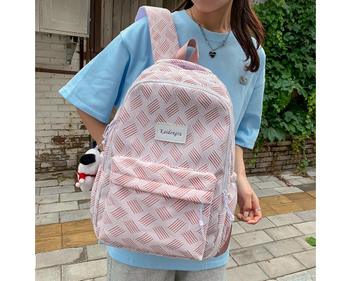 Рюкзак підлітковий No Brand 5108 42х29 см Pink 13082-84476