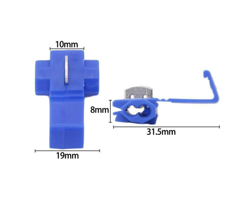 Набір клем з врізним контактом для швидкого монтажу K2 0,5 - 2,5 мм 70 шт Червоно-синій (С051304)
