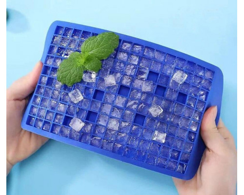 Форма для льоду силіконова СМ Кубики 160 комірок 23х12 см Синій (С051361)