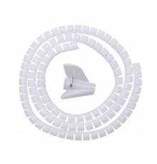 Органайзер кабелю фіксатор стяжка хомут Choice для проводів 2 м 16 мм Білий