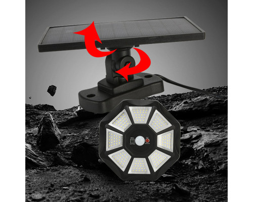 Кемпінговий ліхтар підвісний із сонячною батареєю пультом X-BALOG BL-ZB168A 13257-84515