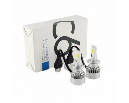 Комплект LED ламп C6 HeadLight H7 12v COB Комплект LED ламп C6 HeadLight H7 12v COB